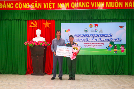 BenThanh Tourist chung tay tiếp sức đến trường cho học sinh có hoàn cảnh khó khăn tại xã Tân Hào