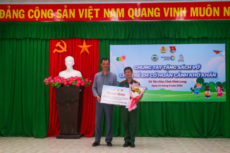 BenThanh Tourist chung tay tiếp sức đến trường cho học sinh có hoàn cảnh khó khăn tại xã Tân Hào