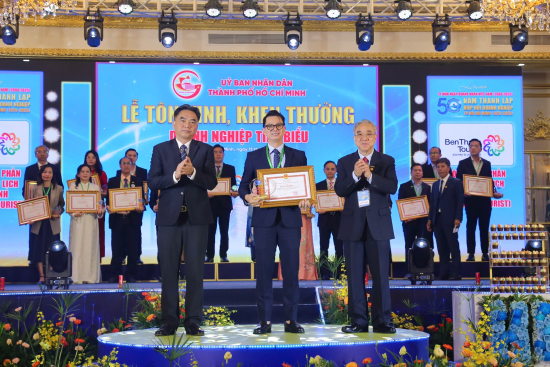 BenThanh Tourist đạt danh hiệu "Sản phẩm dịch vụ tiêu biểu TP.HCM"