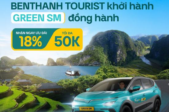 BenThanh Tourist hợp tác cùng Green SM mang ưu đãi di chuyển xanh đến khách hàng