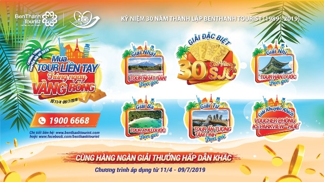 Mạng bán tour du lịch trực tuyến hàng đầu tại Việt Nam | BenThanh Tourist