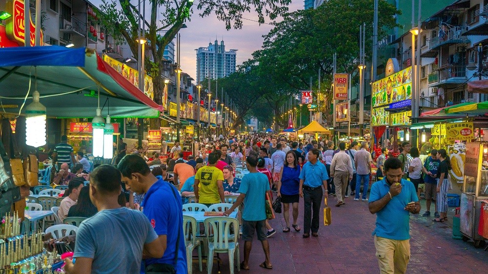 khu phố ẩm thực jalan alor