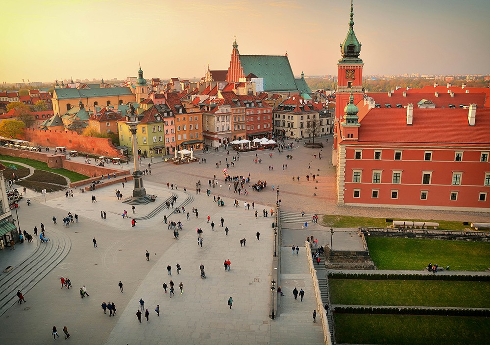 Quảng trường chợ phố cổ Warsaw