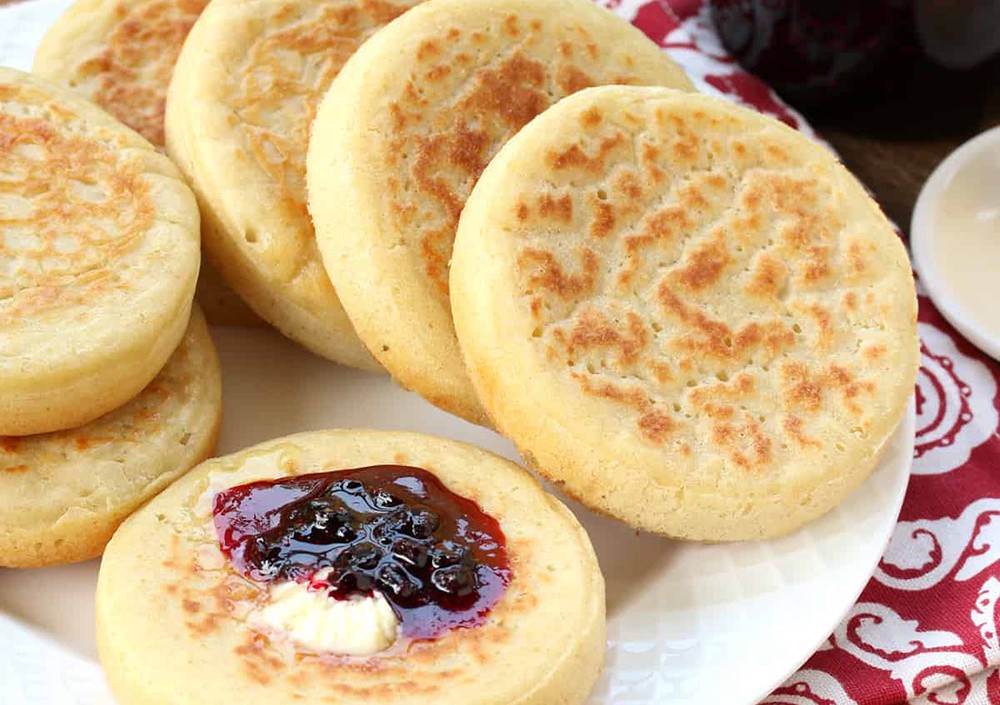 bánh Crumpets bánh Crumpets