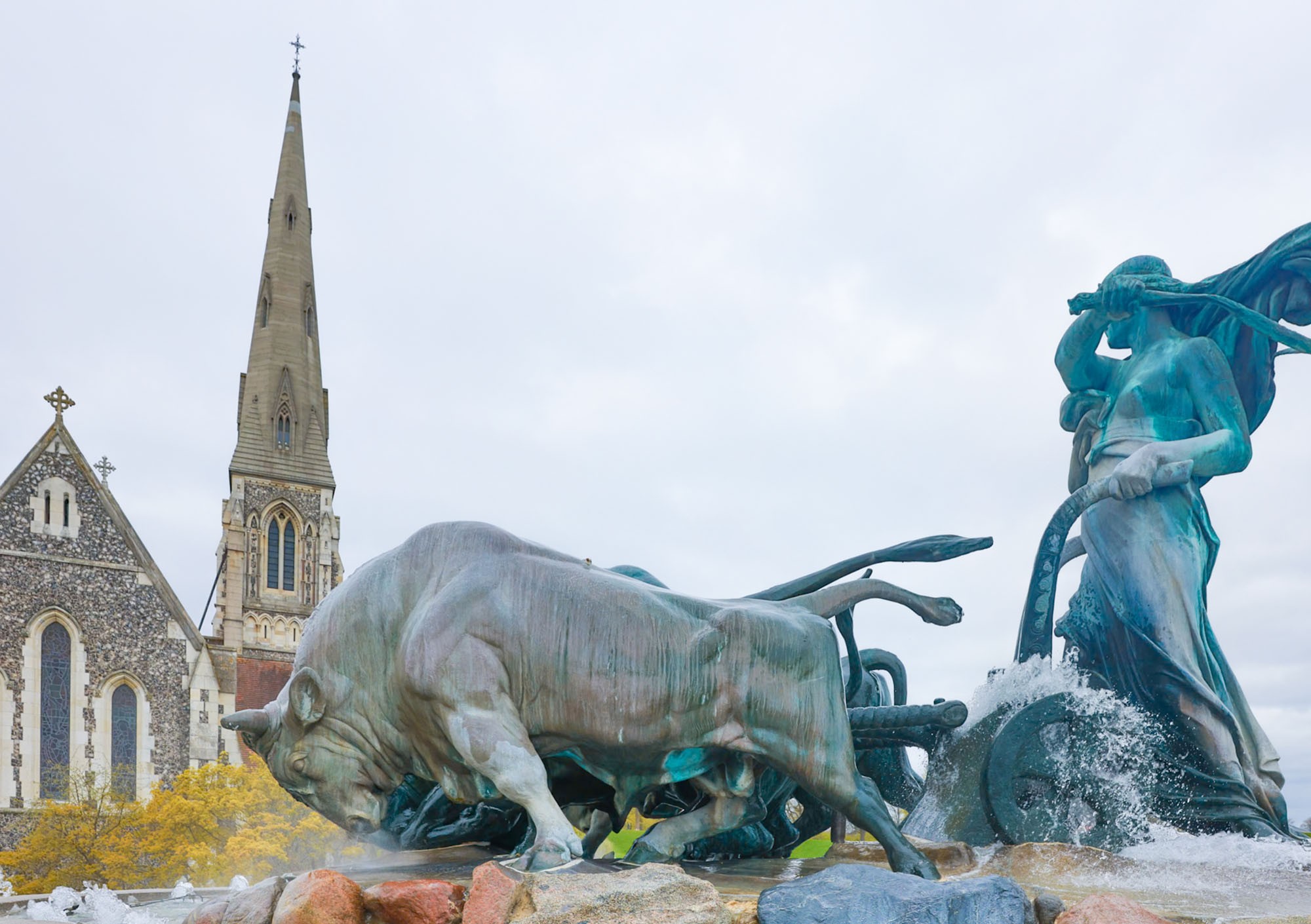 Đài phun nước Gefion.