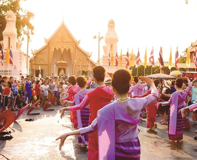 Songkran là lễ hội mừng năm mới của người Thái được du khách thập phương biết đến