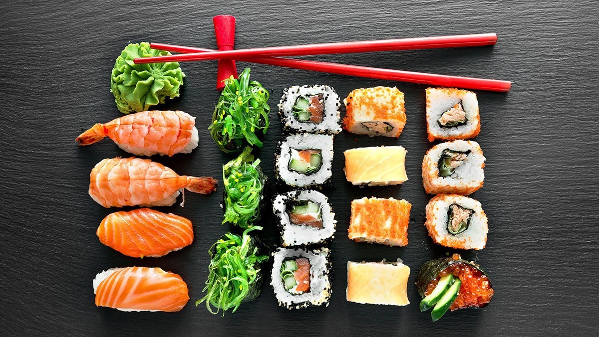 cách dùng sushi